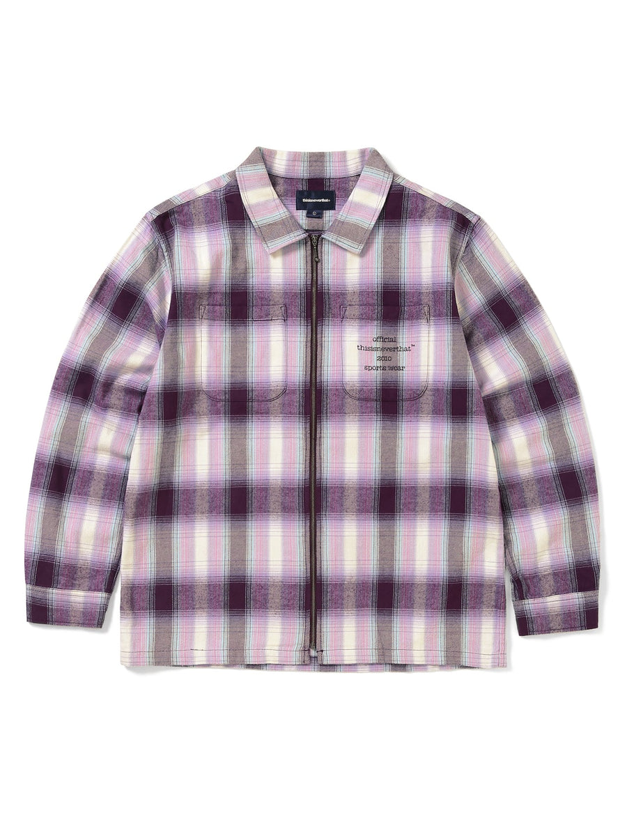 Flannel Zip Shirt – thisisneverthat® INTL