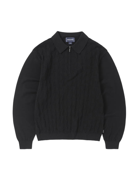 Cable Knit Zip Polo – thisisneverthat® INTL