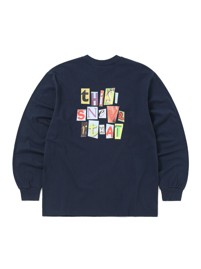 Cutout Letters L/S Tee – thisisneverthat® INTL