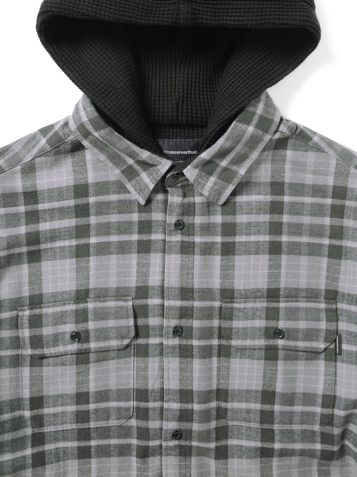 FCP Plaid Check Hood Shirt – thisisneverthat® INTL