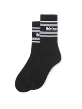 T Logo Striped Socks
