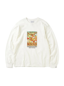 Off Flowers Tee S/S in white