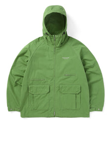 Supreme Hooded Fleece Nylon Shirt Green