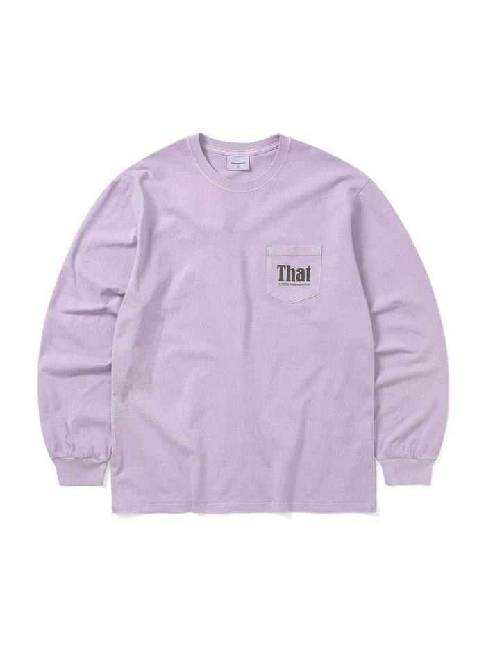 That Pocket L/S Tee – thisisneverthat® INTL